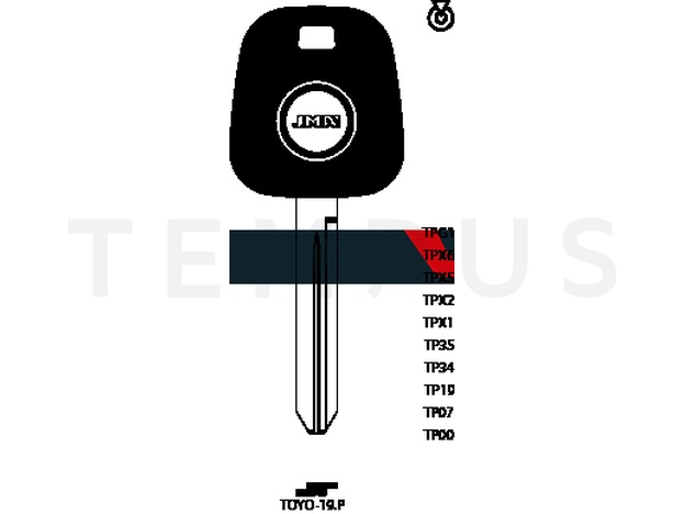 TP00TOYO-19.P (Silca TOY47T0 / Errebi T00TY45P) 13938