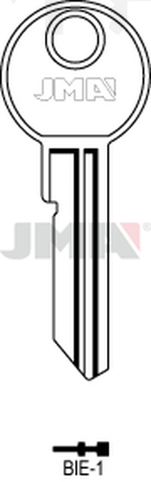 JMA BIE-1 Cilindričan ključ (Silca BI110 / Errebi BL1)