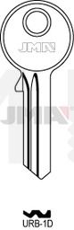 JMA URB-1D Cilindričan ključ (Errebi URB5D)