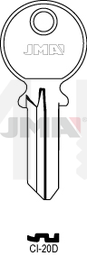 JMA CI-20D Cilindričan ključ (Silca CS500R / Errebi CG5D)