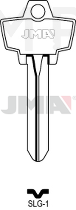 JMA SLG-1 Cilindričan ključ (Silca SH1 / Errebi SH7)