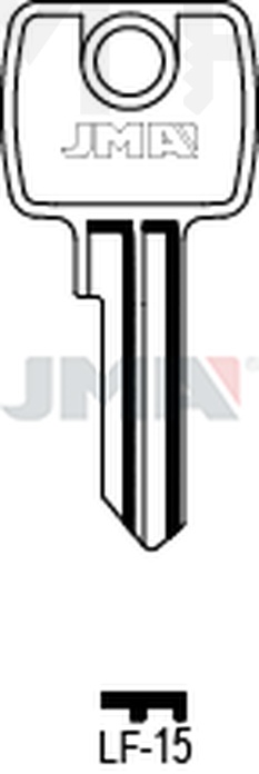 JMA LF-15 Cilindričan ključ (Silca LF4 / Errebi LF10AR)