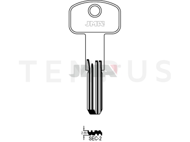 SEC-2 Specijalan ključ (Silca SCM2 / Errebi SEM7) 13668