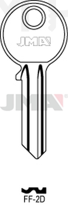 JMA FF-2D Cilindričan ključ (Silca FF1 / Errebi FF14)