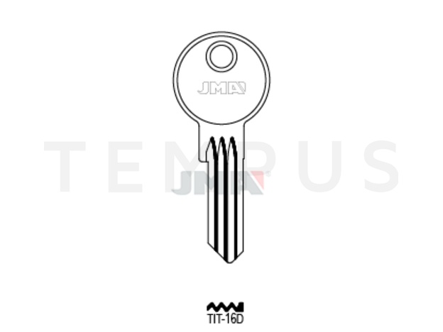 TIT-16D Cilindričan ključ (Silca TN35 / Errebi TT15) 17950