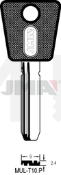 JMA MU-10.P Specijalan ključ (Silca MTK13RAP / Errebi ML11RP169)