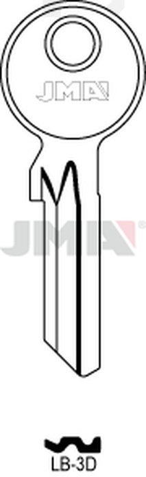 JMA LB-3D Cilindričan ključ (Silca YT15X, FB24 / Errebi LOB3)