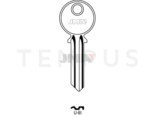 U-6I Cilindričan ključ (Silca UL055 / Errebi U6S) 14005