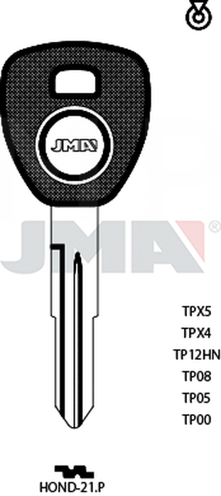 JMA TP00HOND-21.P (Silca HON58RT0 / Errebi T00HD43RP)
