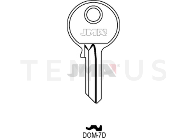 DOM-7D Cilindričan ključ (Silca DM25 / Errebi DM22) 12892