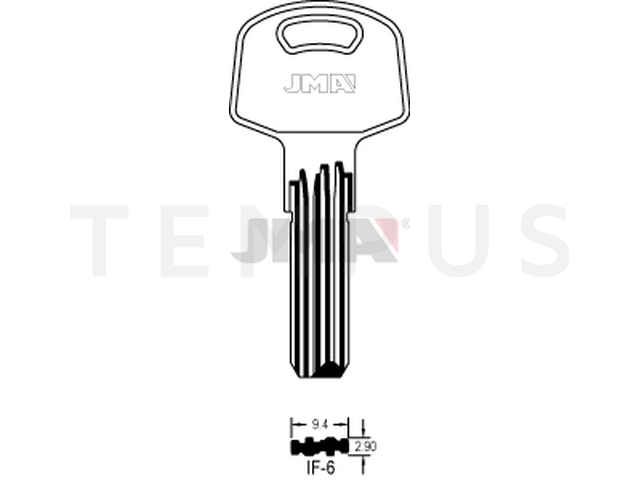 IF-6 Specijalan ključ (Silca IF14 / Errebi IF12) 13232
