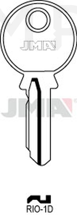 JMA RIO-1D Cilindričan ključ (Silca RIC1 / Errebi RI4D)