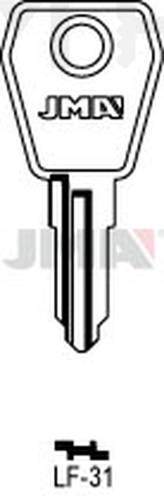 JMA LF-31 Cilindričan ključ (Silca LF46R / Errebi LF49R)