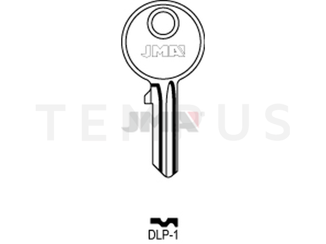 DLP-1 Cilindričan ključ (Silca DL1R / Errebi DL1R) 12846