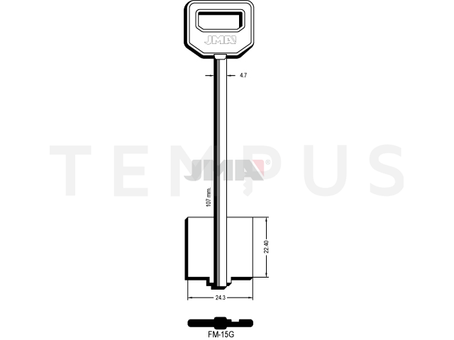 FM-15G Kasa ključ (Errebi 2FM16) 13054
