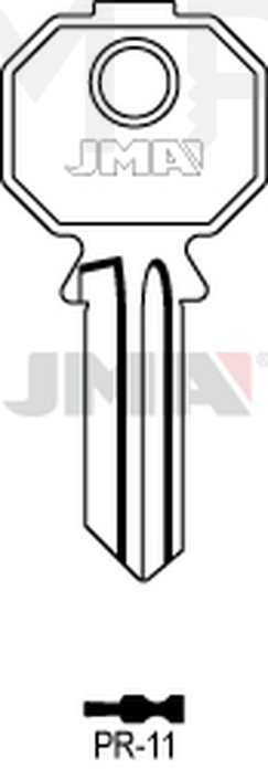 JMA PR-11 Cilindričan ključ (Silca PF2 / Errebi PS4N)