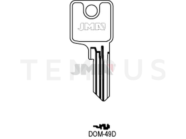 DOM-49D Cilindričan ključ (Silca DM137 / Errebi DM101) 12886