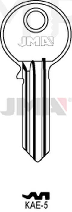 JMA KAE-5 Cilindričan ključ (Silca KLE3R / Errebi KAL1R)