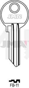 JMA FB-11 Cilindričan ključ (Silca FB19R / Errebi F26R)