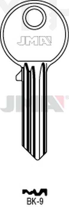 JMA BK-9 Cilindričan ključ (Silca BK7R-3 / Errebi KS3PZ)
