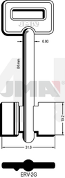 JMA ERV-2G Kasa ključ (Silca 5ERV3 / Errebi 2ER2)