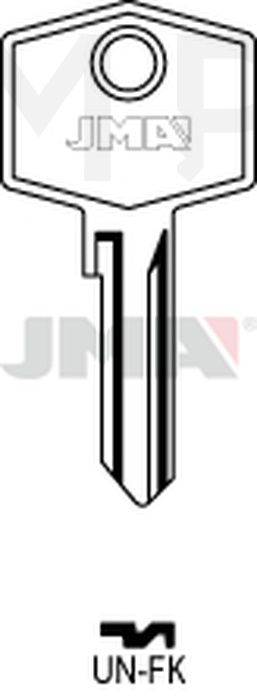 JMA UN-FK Cilindričan ključ (Silca UNI11B / Errebi UN1R)