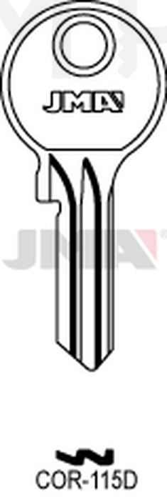 JMA COR-115D Cilindričan ključ (Silca CB80/ Errebi CO33)