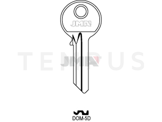 DOM-5D Cilindričan ključ (Silca DM3 / Errebi DM5D) 12888