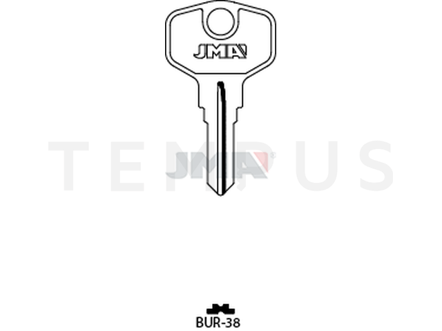 BUR-38 Cilindričan ključ (Silca BUR61R / Errebi BG52) 14865