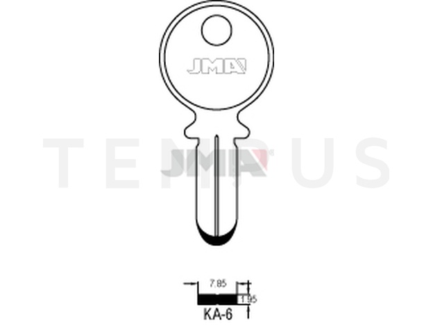 KA-6 Specijalan ključ (Silca KA6 / Errebi KB6)