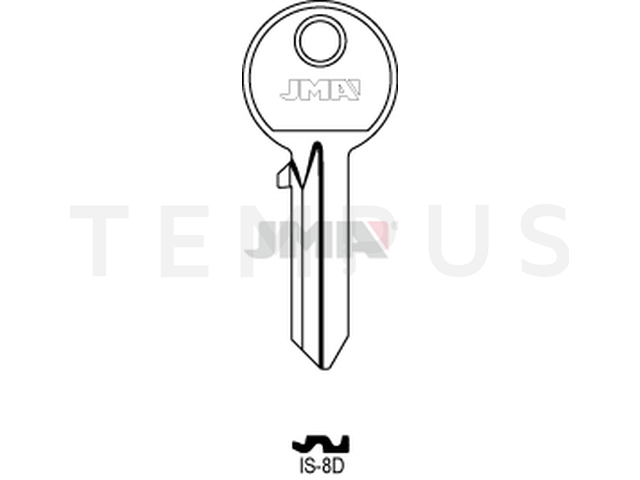 IS-8D Cilindričan ključ (Silca IE6 / Errebi I7) 13258