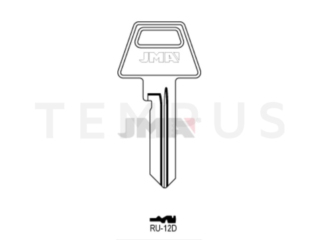 RU-12D Cilindričan ključ (Silca RU27 / Errebi RU31) 20259