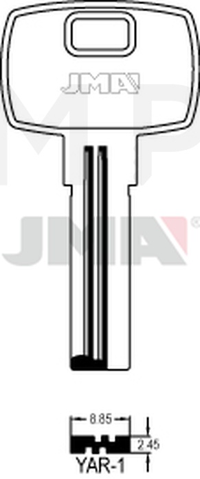 JMA YAR-1 Specijalan ključ (Silca YD6R / Errebi YR1R)