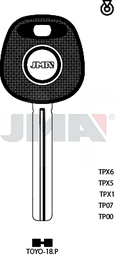 JMA TP00TOYO-18.P (Silca TOY40BT0 / Errebi T00TY48P)