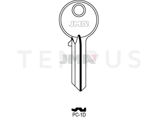 PC-1D Cilindričan ključ (Silca PC1 / Errebi PA5D) 13586