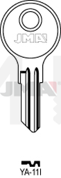 JMA YA-11I Cilindričan ključ (Silca YA4R / Errebi YD8R)
